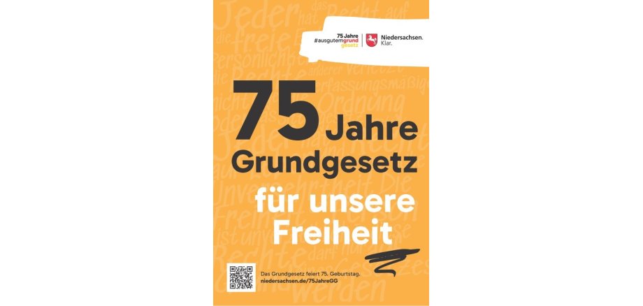 Plakat 75 Jahre Grundgesetz